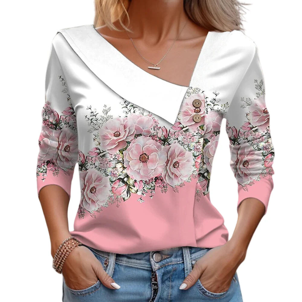 Blouse Femme à Imprimé Floral Élégant