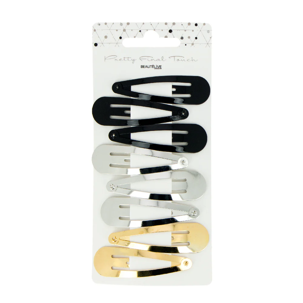 Barrettes à cheveux clic clac modèle moyen x8 – Image 4